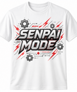 Senpai Mode Activated Classic T-Shirt - Image 3