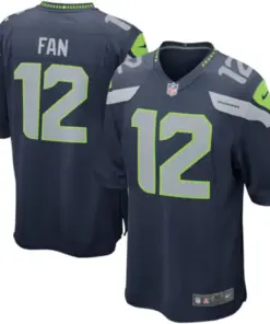 12s Seattle Seahawks Nike Alternate Game Jersey - College Navy