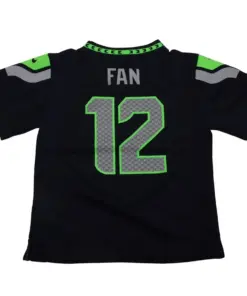 12s Seattle Seahawks Nike Toddler Game Jersey - College Navy - Image 3