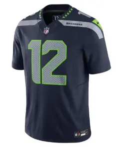 12s Seattle Seahawks Nike Vapor F.U.S.E. Limited Jersey - College Navy - Image 3