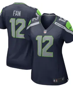 Alternative view of 12s Seattle Seahawks Nike Women's Game Jersey - College Navy