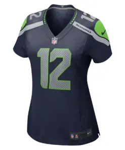 12s Seattle Seahawks Nike Women's Game Jersey - College Navy - Image 3