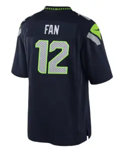 12s Seattle Seahawks Nike Youth Team Color Game Jersey - College Navy - Image 3