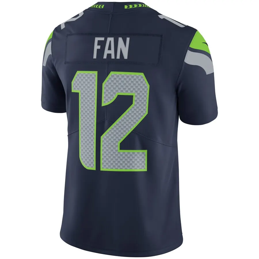 12s Seattle Seahawks Nike Youth Vapor Untouchable Limited Player Jersey - College Navy - Image 3