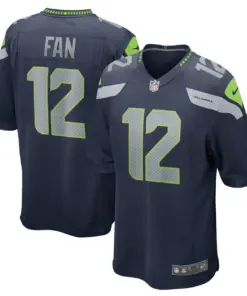 Alternative view of 12th Fan Seattle Seahawks Nike Game Jersey - College Navy