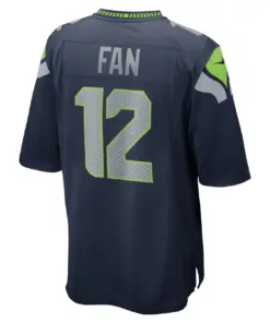 12th Fan Seattle Seahawks Nike Game Jersey - College Navy - Image 4