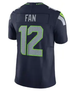12th Fan Seattle Seahawks Nike Vapor F.U.S.E. Limited Jersey - Navy - Image 4