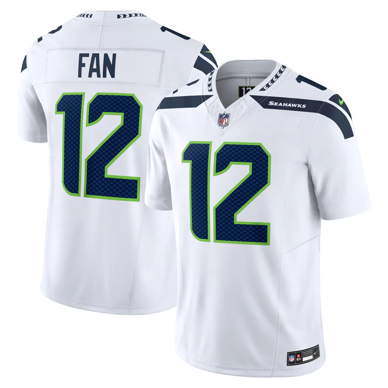 12th Fan Seattle Seahawks Nike Vapor F.U.S.E. Limited Jersey - Navy - Image 8