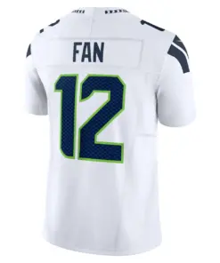 12th Fan Seattle Seahawks Nike Vapor F.U.S.E. Limited Jersey - White - Image 4