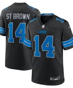 Detroit Lions Nike 2nd Alternate Vapor F.U.S.E. Limited Stitched Jersey - Black - Image 3