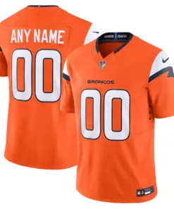 Denver Broncos Nike Vapor F.U.S.E. Custom Limited Stitched Jersey - Orange
