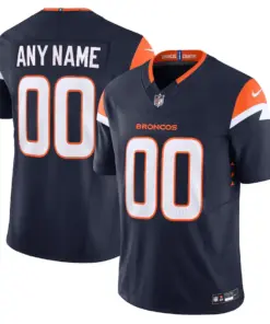 Denver Broncos Nike Vapor F.U.S.E. Custom Limited Stitched Jersey - Orange - Image 3