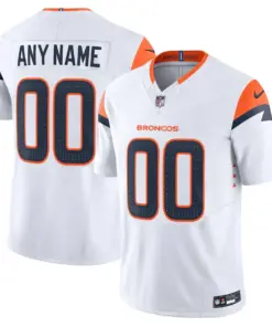 Alternative view of Denver Broncos Nike Vapor F.U.S.E. Custom Limited Stitched Jersey - Orange