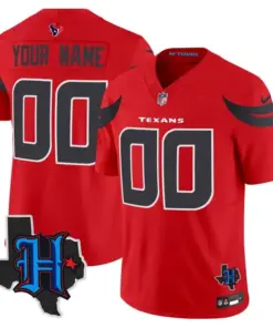 Houston Texans Nike 2024 Texas Patch Vapor Custom Limited Stitched Jersey - White - Image 4