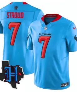 Houston Texans Nike 2024 Texas Patch Vapor Limited Stitched Jersey - Black - Image 41