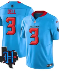 Houston Texans Nike 2024 Texas Patch Vapor Limited Stitched Jersey - Black - Image 42
