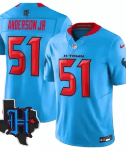 Houston Texans Nike 2024 Texas Patch Vapor Limited Stitched Jersey - Black - Image 43
