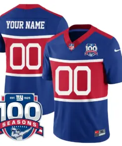 New York Giants Nike Commemorative TLA Custom Stitched Jersey - Red - Image 3