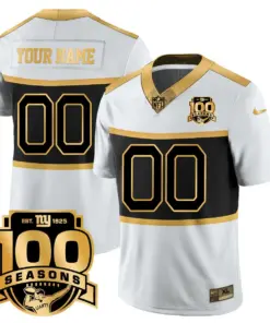 New York Giants Nike Commemorative TLA Custom Stitched Jersey - Red - Image 4