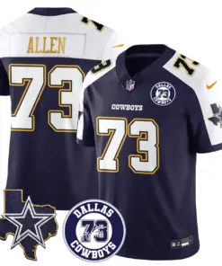 Larry Allen Dallas Cowboys Nike Stitched Jersey - White - Image 10