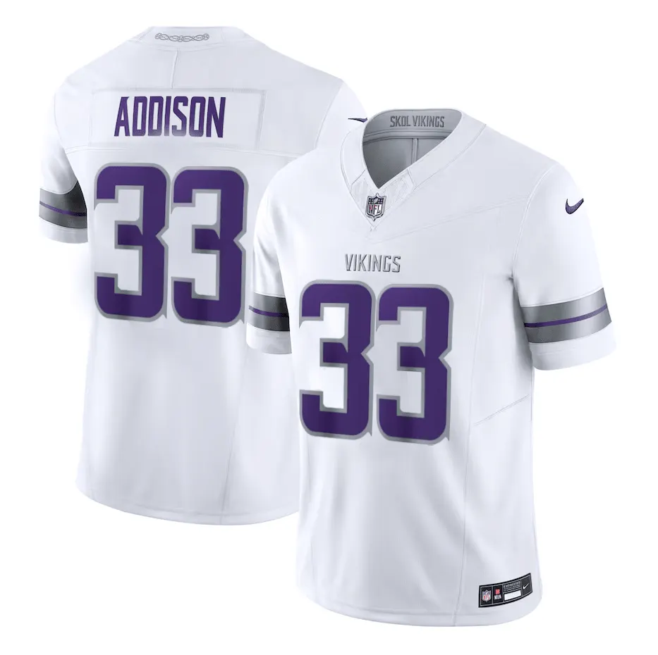 Minnesota Vikings Nike 2024 Alternate Winter Warrior Stitched Jersey - White - Image 4