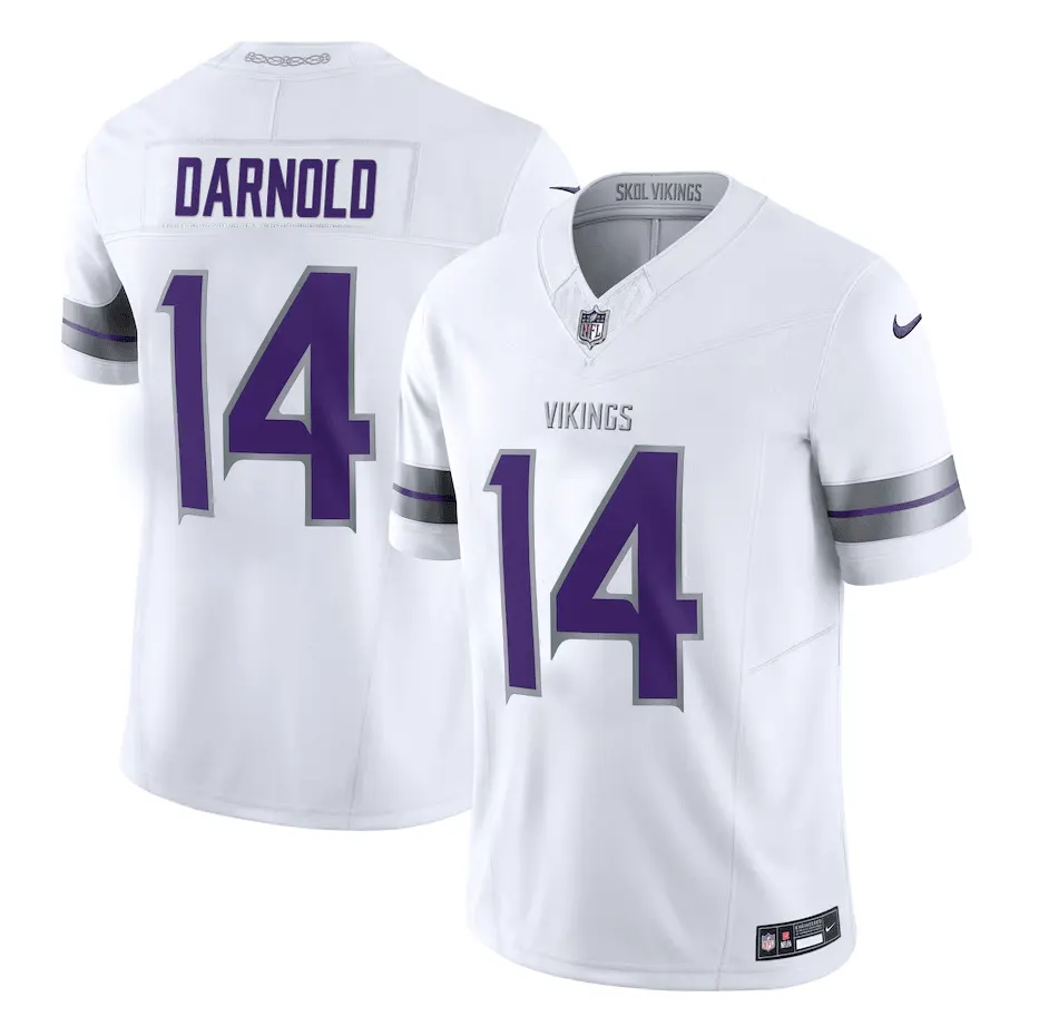 Minnesota Vikings Nike 2024 Alternate Winter Warrior Stitched Jersey - White - Image 6