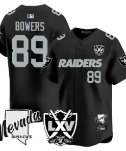 Las Vegas Raiders Nike 2024 65th Anniversary Limited Stitched Jersey - Black - Image 4