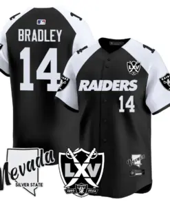 Alternative view of Las Vegas Raiders Nike 2024 65th Anniversary Limited Stitched Jersey - Black
