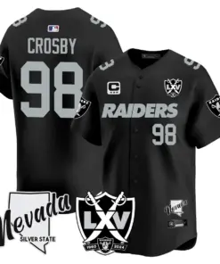 Las Vegas Raiders Nike 2024 65th Anniversary Limited Stitched Jersey - Black - Image 6
