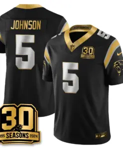 Carolina Panthers Nike Women's 2024 30th Season Vapor Limited Stitched Jersey - Black - Image 10