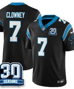 Carolina Panthers Nike Women's 2024 30th Season Vapor Limited Stitched Jersey - Black - Image 11