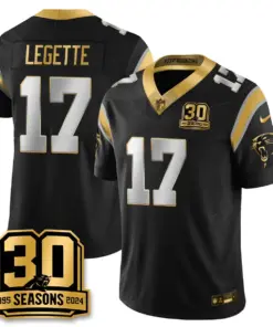 Carolina Panthers Nike Women's 2024 30th Season Vapor Limited Stitched Jersey - Black - Image 4