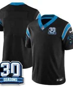 Carolina Panthers Nike Women's 2024 30th Season Vapor Limited Stitched Jersey - Black - Image 13