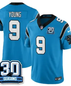 Carolina Panthers Nike Women's 2024 30th Season Vapor Limited Stitched Jersey - Black - Image 23