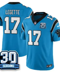 Carolina Panthers Nike Women's 2024 30th Season Vapor Limited Stitched Jersey - Black - Image 21