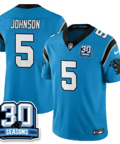 Carolina Panthers Nike Women's 2024 30th Season Vapor Limited Stitched Jersey - Black - Image 20