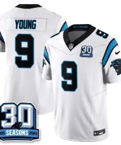 Carolina Panthers Nike Women's 2024 30th Season Vapor Limited Stitched Jersey - Black - Image 29