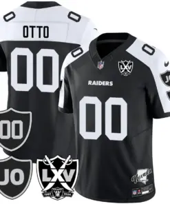 Honor Jim Otto Las Vegas Raiders Nike Vapor Limited Stitched Jersey - Black - Image 8