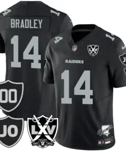 Honor Jim Otto Las Vegas Raiders Nike Vapor Limited Stitched Jersey - Black - Image 12