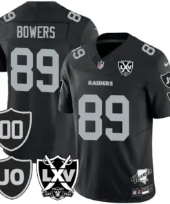 Honor Jim Otto Las Vegas Raiders Nike Vapor Limited Stitched Jersey - Black - Image 11