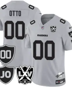 Honor Jim Otto Las Vegas Raiders Nike Vapor Limited Stitched Jersey - Black - Image 35