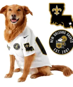 New Orleans Saints Nike Pet Coat Gift For Pet Lover - Black - Image 4