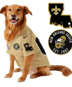 New Orleans Saints Nike Pet Coat Gift For Pet Lover - Black - Image 6