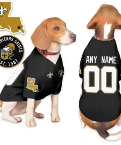 New Orleans Saints Nike Pet Coat Gift For Pet Lover - Black