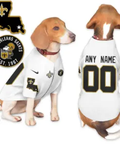 New Orleans Saints Nike Pet Coat Gift For Pet Lover - Black - Image 3