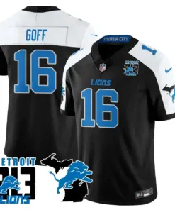 Aidan Hutchinson Detroit Lions Nike 313 King of the North Stitched Jersey - Black - Image 4