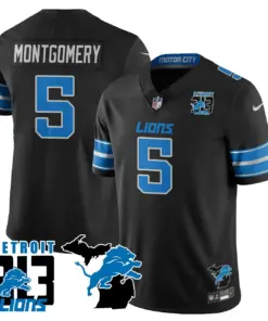 Aidan Hutchinson Detroit Lions Nike 313 King of the North Stitched Jersey - Black - Image 15