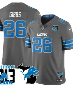 Aidan Hutchinson Detroit Lions Nike 313 King of the North Stitched Jersey - Black - Image 27