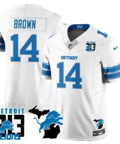 Aidan Hutchinson Detroit Lions Nike 313 King of the North Stitched Jersey - Black - Image 34