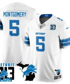 Aidan Hutchinson Detroit Lions Nike 313 King of the North Stitched Jersey - Black - Image 39